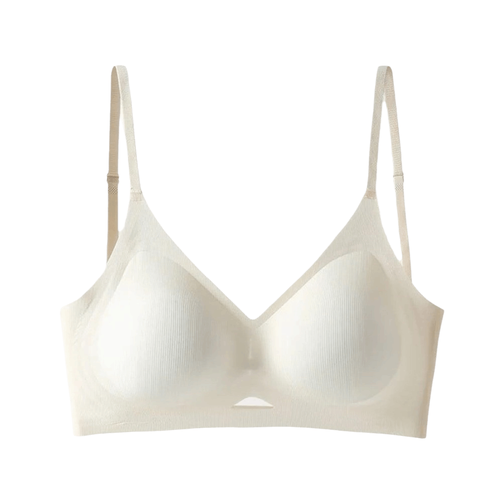 Wirefree Bra Comfort - 快適なビューティーバック女性用ブラジャー下着、深いV字型プッシュアップブラ、垂れ防止、薄型通気性ワイヤレスブラレット女性用