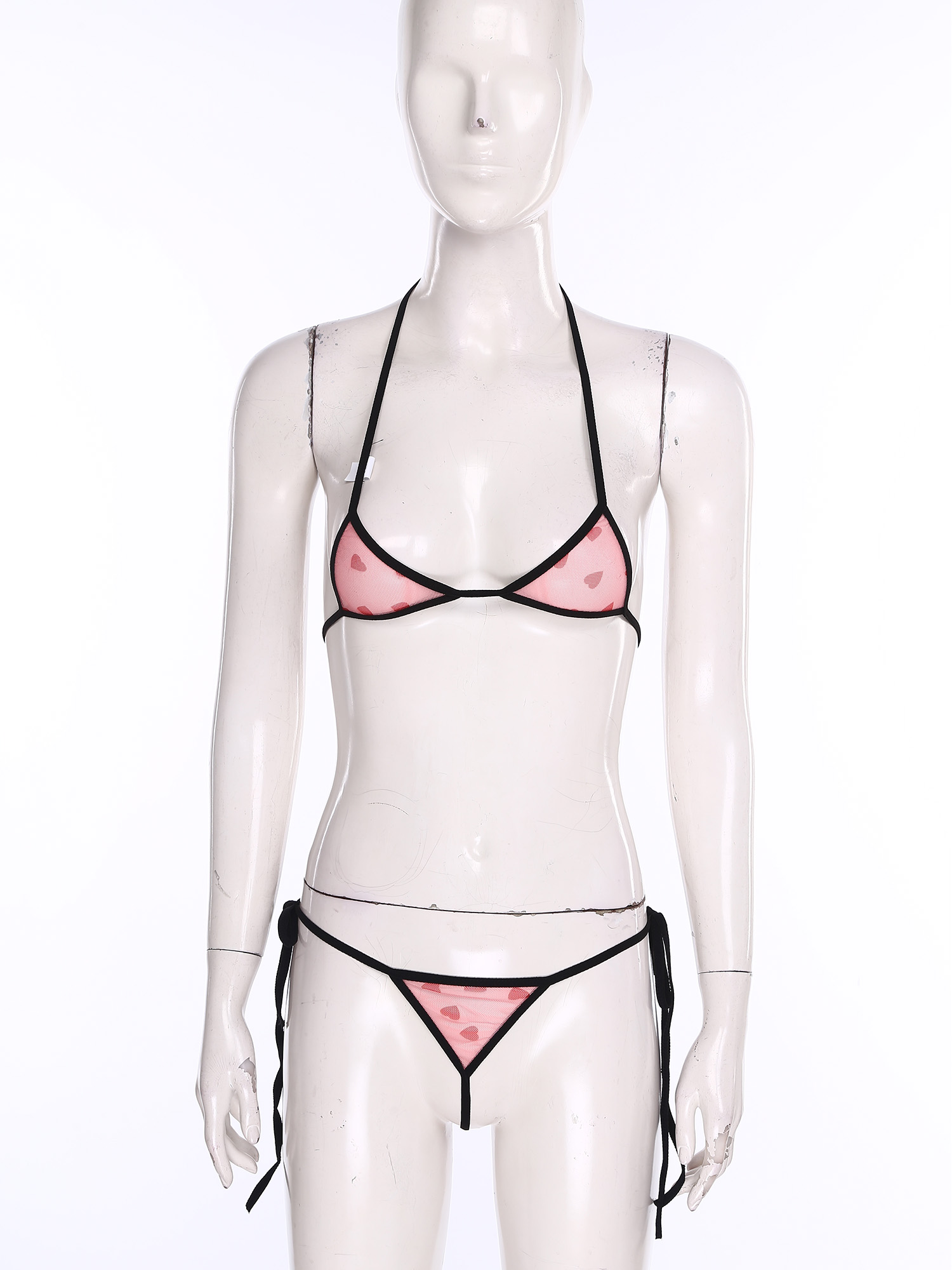 レディース マイクロミニビキニ ランジェリー 下着セット プ - Sheer Bra Lace のレビューと価格