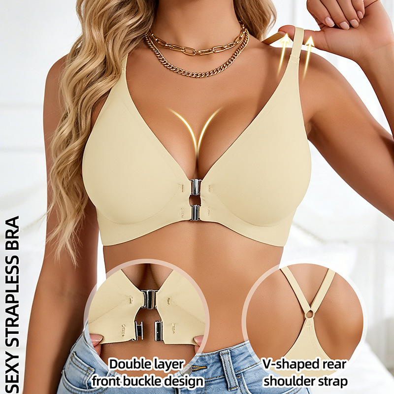 女性用フロントクロージャーレオパード柄セクシー立体ブラワイヤ - Full Coverage Bra のレビューと価格