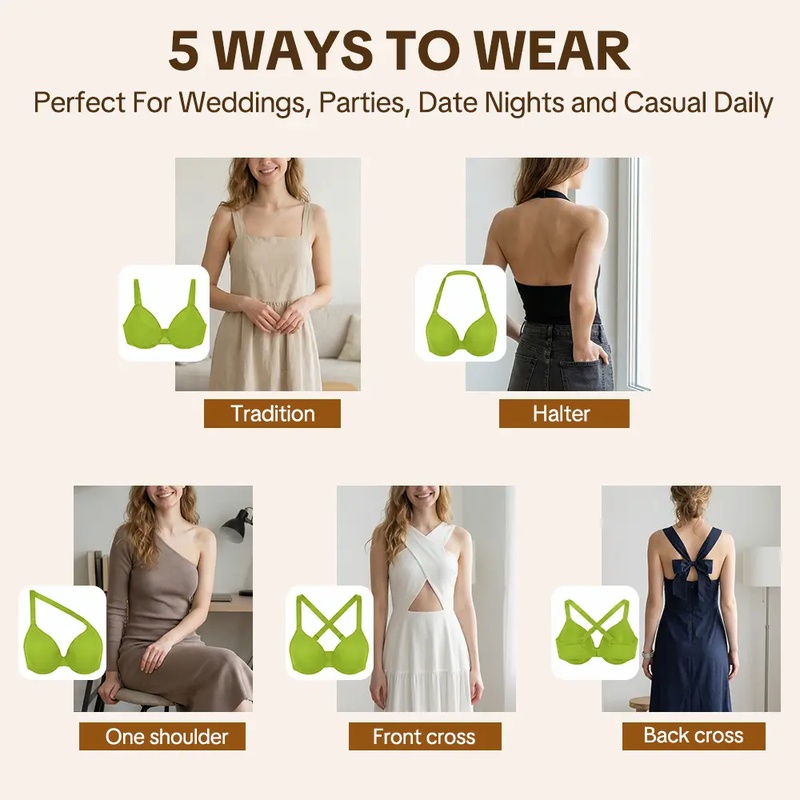 HSIA セラフィナ 5ウェイ マルチウェイ ホルターネック - Underwire Bra Padded のレビューと価格