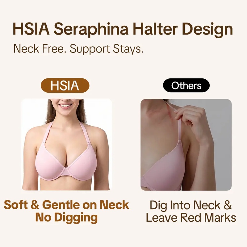 HSIA セラフィナ 5ウェイ マルチウェイ ホルターネック - Underwire Bra Padded のレビューと価格