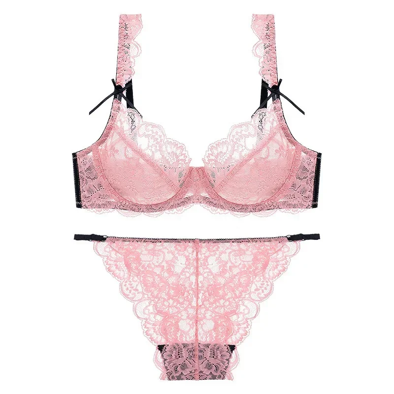 セクシーな透明な超薄型レースのランジェリーセット女性収集下着 - Cotton Bra Everyday のレビューと価格