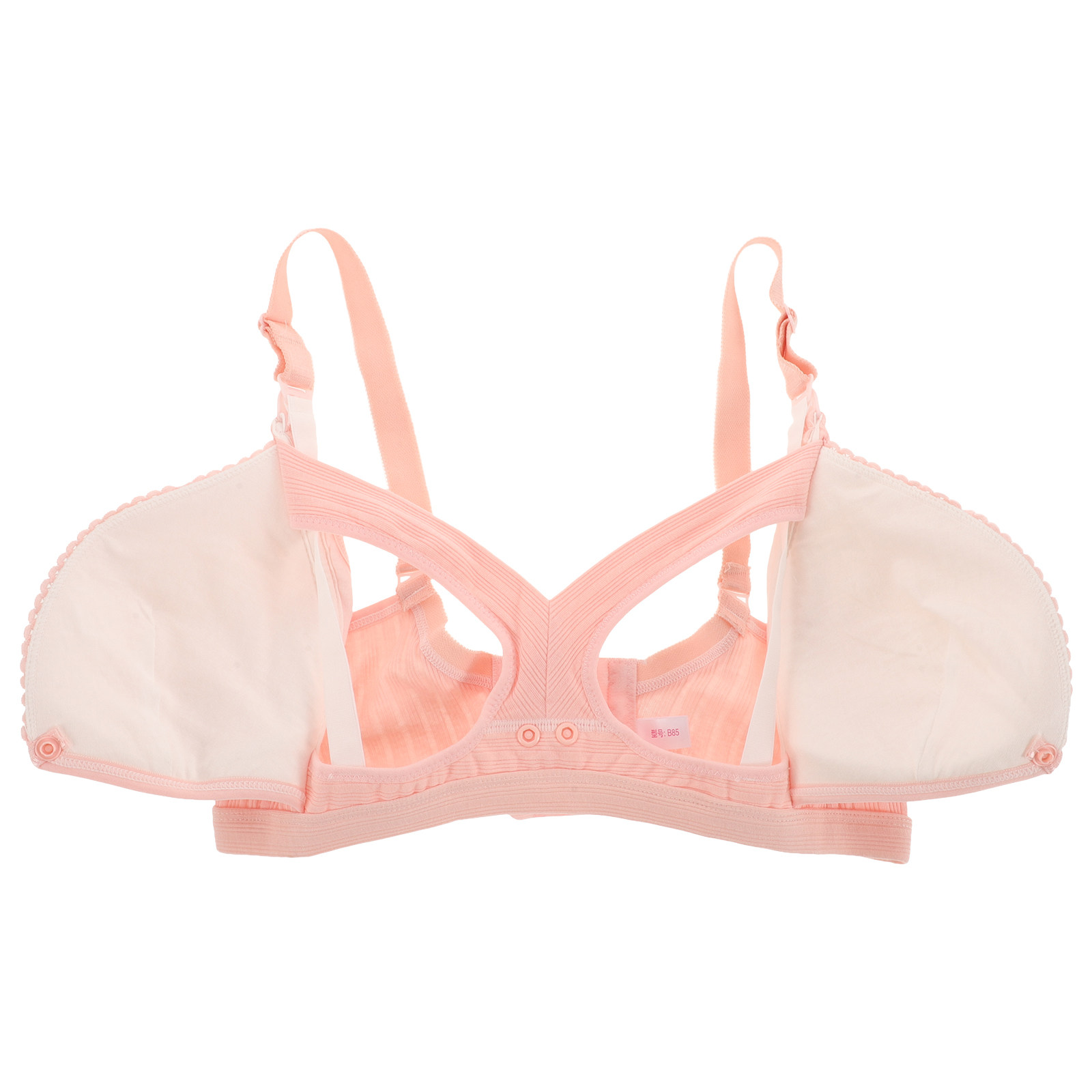 ワイヤレス授乳ブラ ピンク リブ編み 薄手 38 85 ダブ - Nursing Bra Clip のレビューと価格