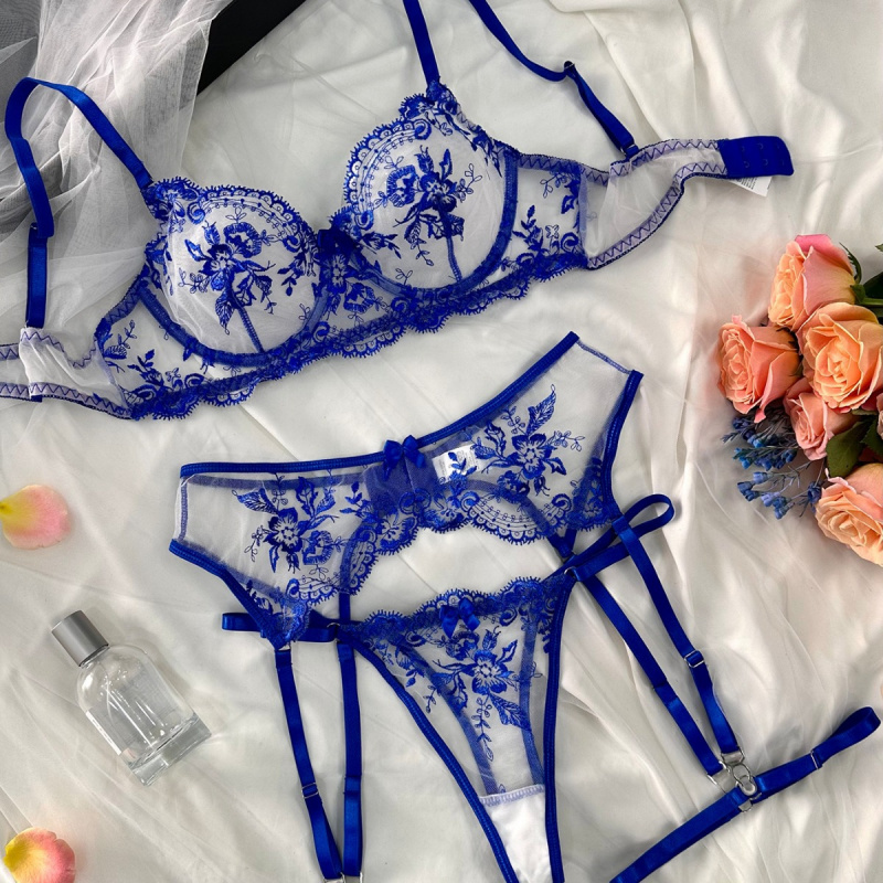 メッシュ刺繍入りビキニブラ、シースルー、魅惑的で快適なフィッ - Wirefree Bra Comfort のレビューと価格