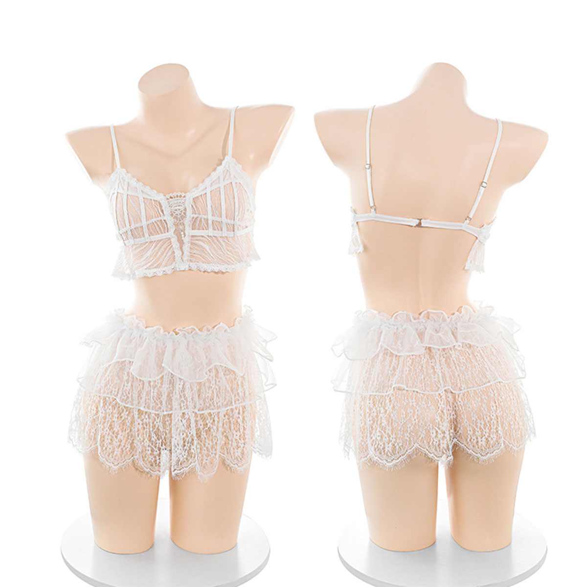 LISM スイートシアーレースランジェリーセット 女性用、ス - Lace Bralette Set のレビューと価格